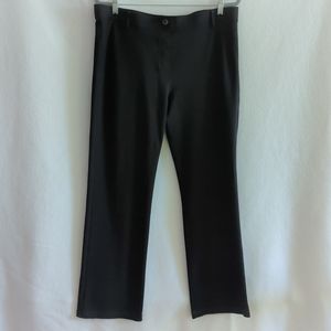 Betabrand Black Knit Tapered Leg Pull On Pants w Belt Loops Size 2XL